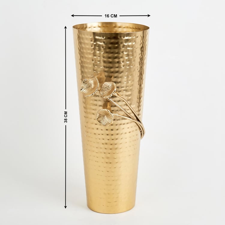 Splendid Brass Hammered Vase