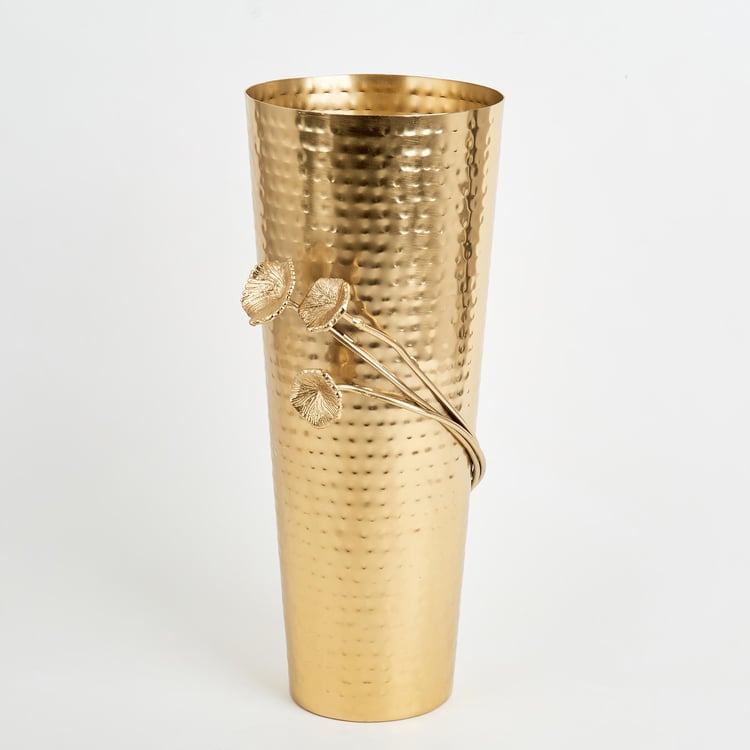 Splendid Brass Hammered Vase