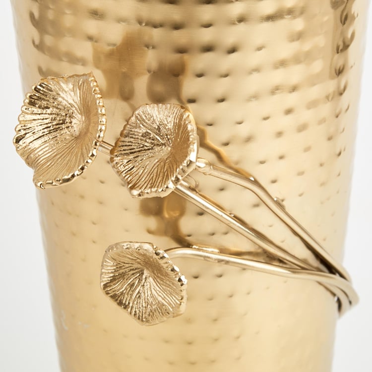 Splendid Brass Hammered Vase