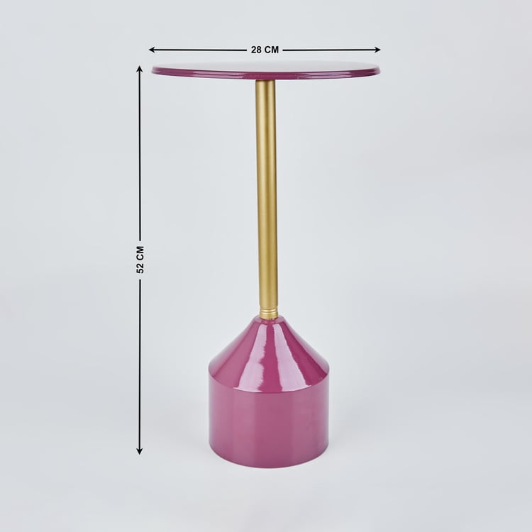 Maya Arial Metal Cocktail Table - Purple