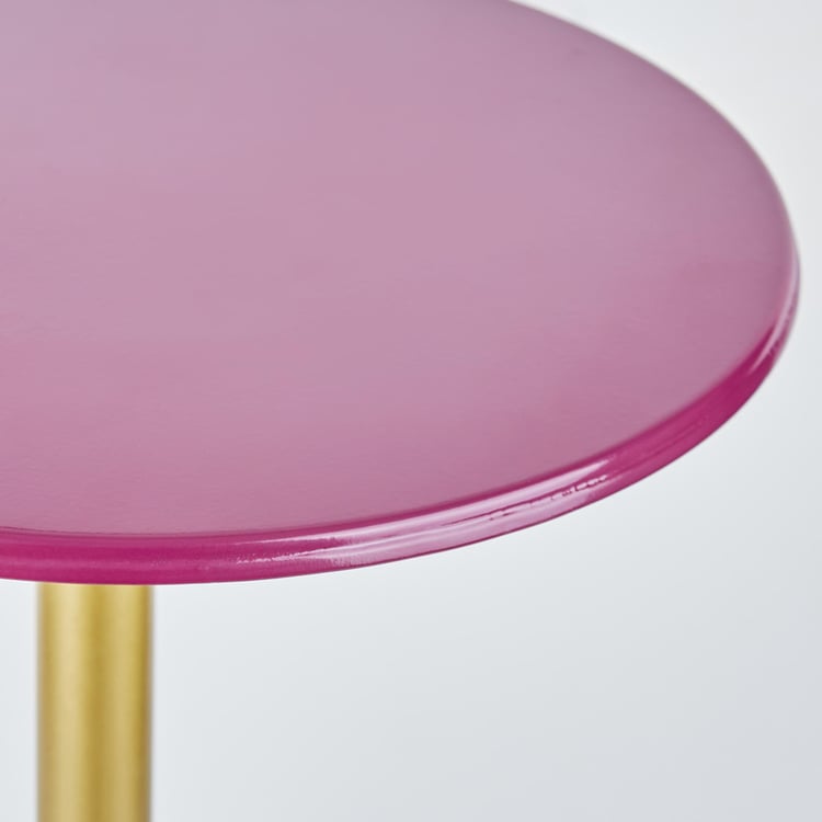 Maya Arial Metal Cocktail Table - Purple