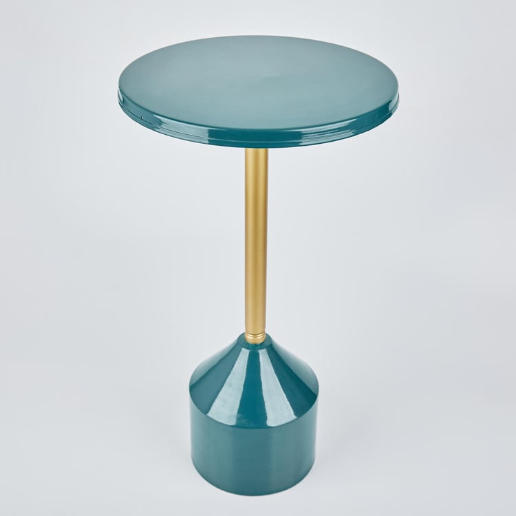 Maya Arial Metal Cocktail Table - Blue