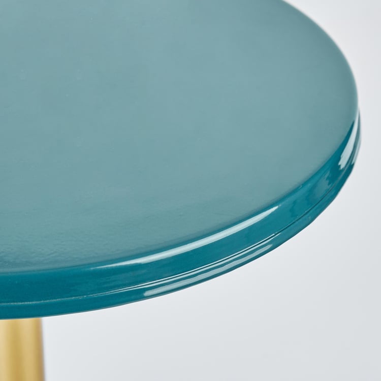 Maya Arial Metal Cocktail Table - Blue