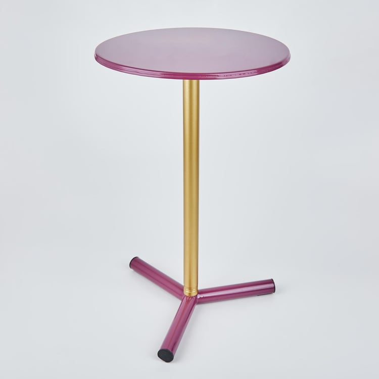 Maya Futura Metal Cocktail Table - Purple