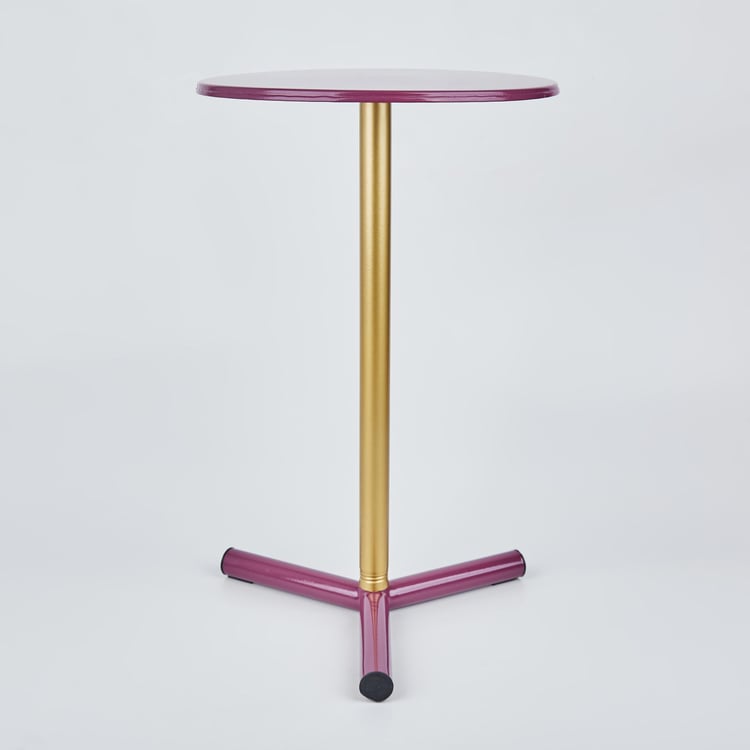 Maya Futura Metal Cocktail Table - Purple