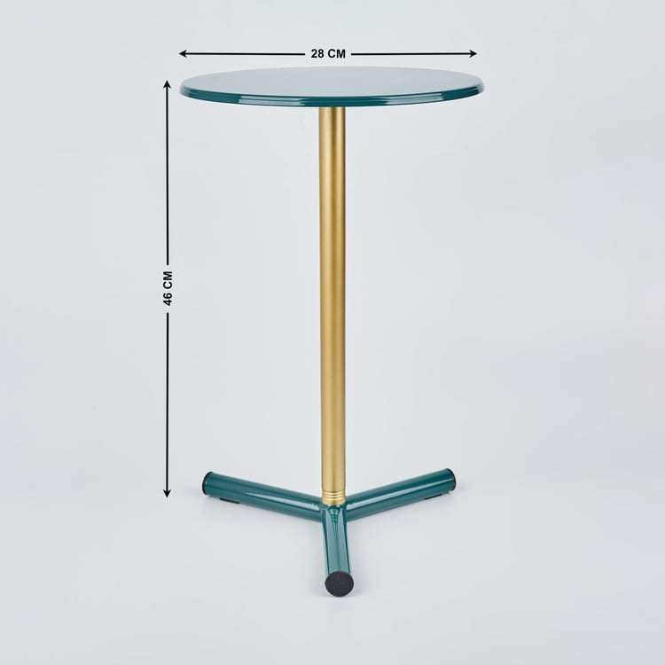 Maya Futura Metal Cocktail Table - Teal