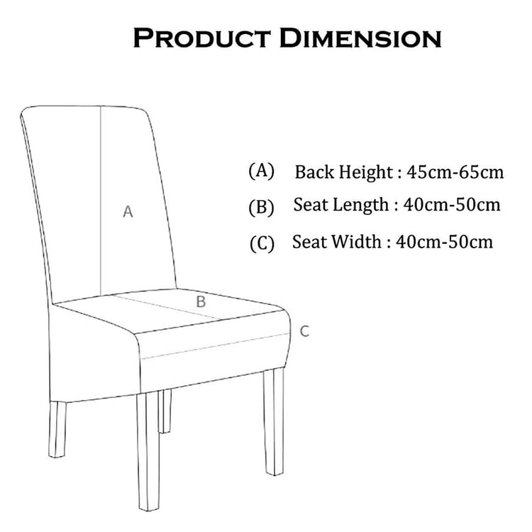 Helios Morgan Checked Dining Chair Cover