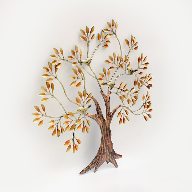 VEDAS Metal Dani Bird Tree Wall Decor