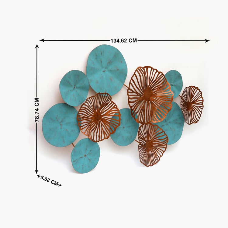 VEDAS Metal Flower Wall Decor