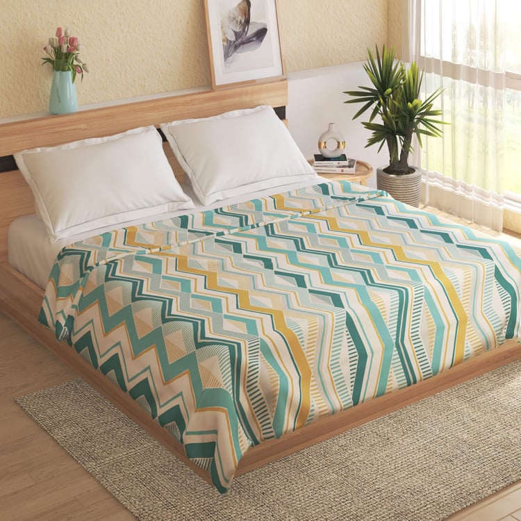 Ellipse Shoreline Printed Double Blanket