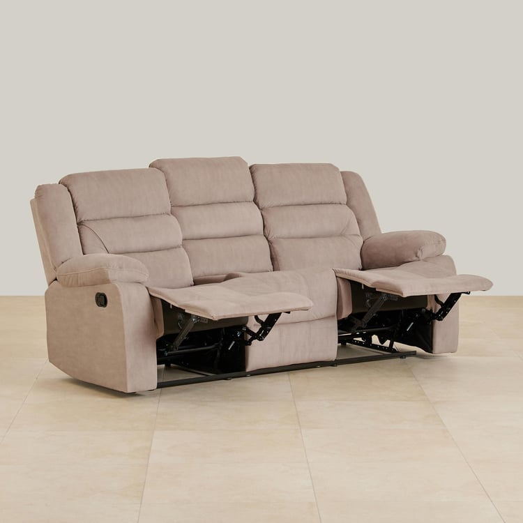 Cairo NXT Fabric 3-Seater Recliner - Beige