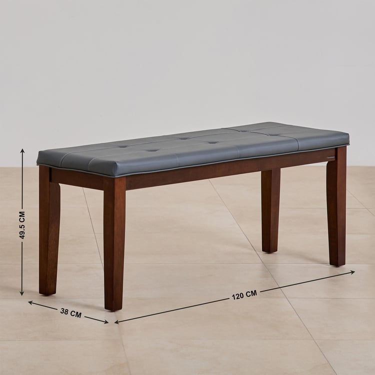 Jasper Faux Marble 6-Seater Dining Set with Chairs and Bench - White