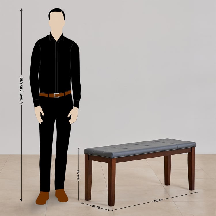 Jasper Faux Marble 6-Seater Dining Set with Chairs and Bench - White