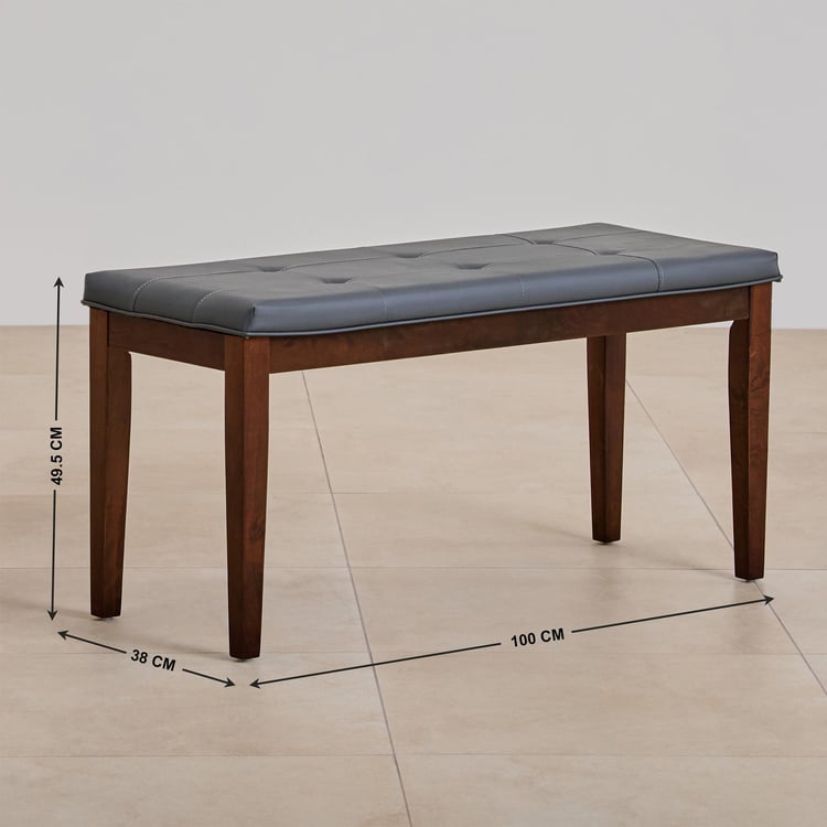 Jasper Faux Marble 4-Seater Dining Set with Chairs and Bench - White