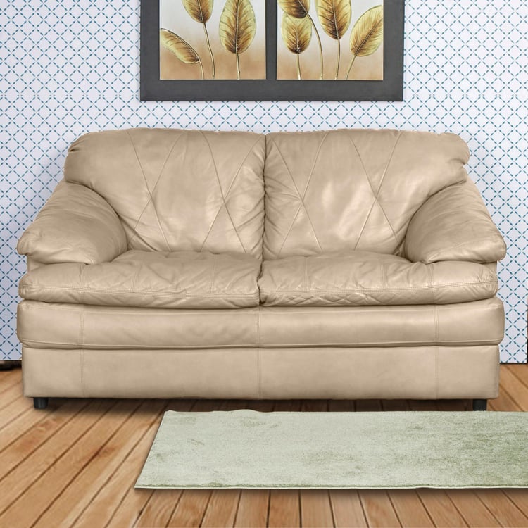 Napster Leather 2-Seater Sofa - Beige