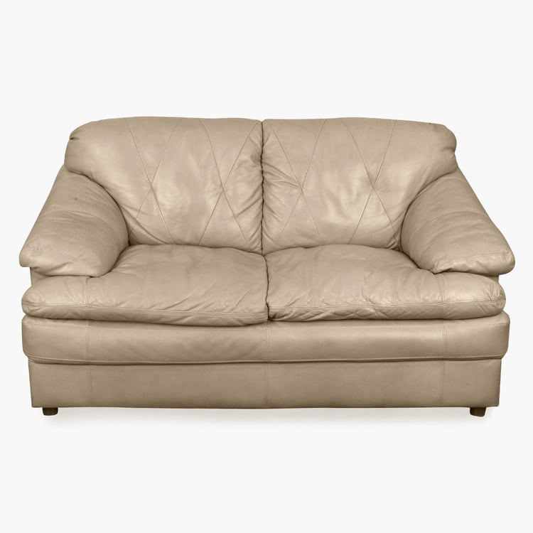 Napster Leather 2-Seater Sofa - Beige