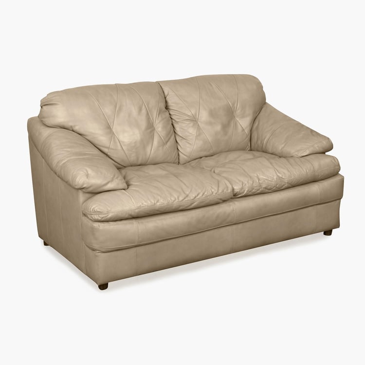 Napster Leather 2-Seater Sofa - Beige
