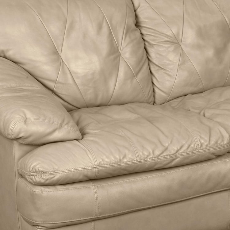 Napster Leather 2-Seater Sofa - Beige