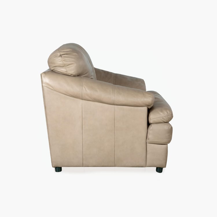 Napster Leather 1-Seater Sofa - Beige