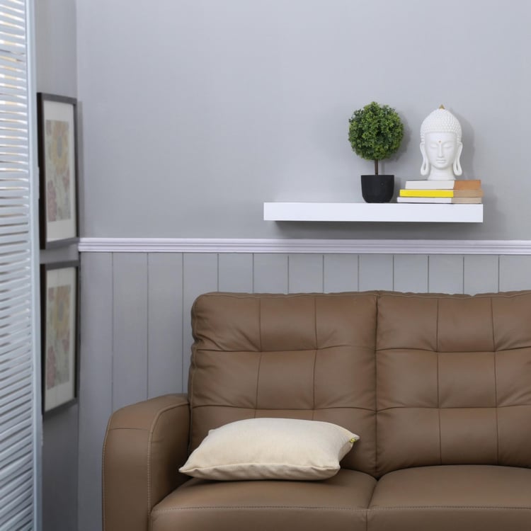 Chicago High Gloss Wall Shelf - White