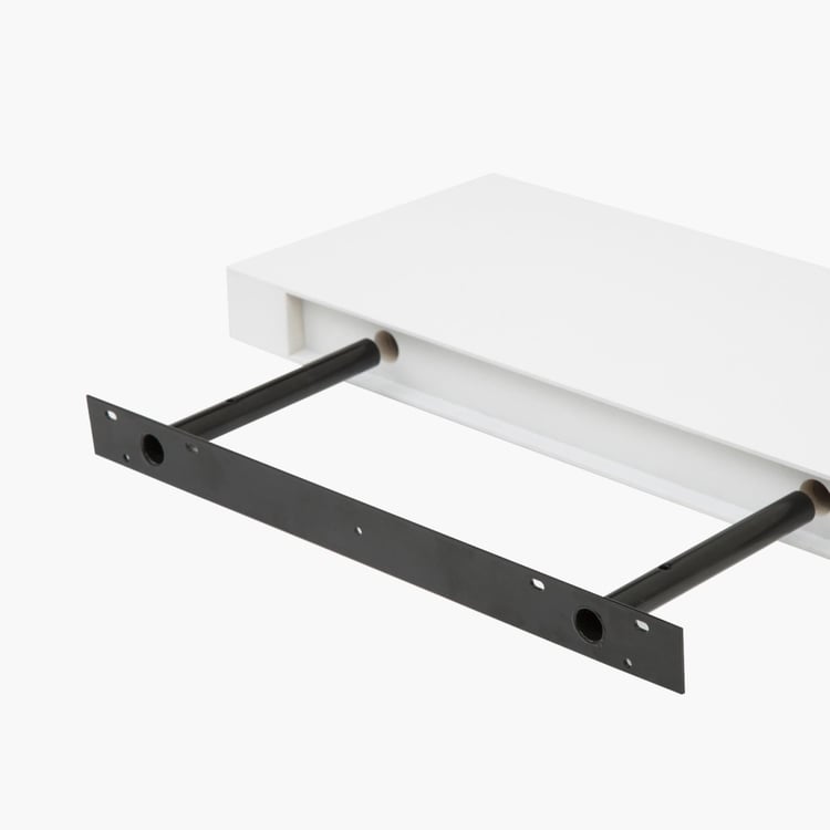 Chicago High Gloss Wall Shelf - White