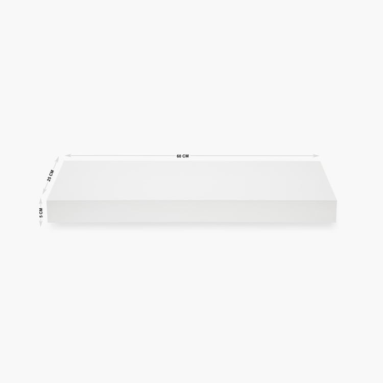 Chicago High Gloss Wall Shelf - White