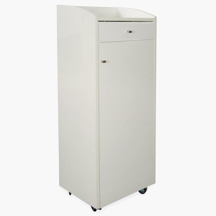 Alps 18 Pairs Shoe Cabinet with Drawer - White