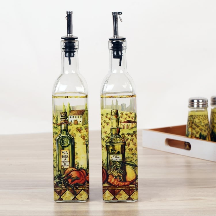 Drizzle Oil/Vinegar Bottle- Set Of 2 500 ml.