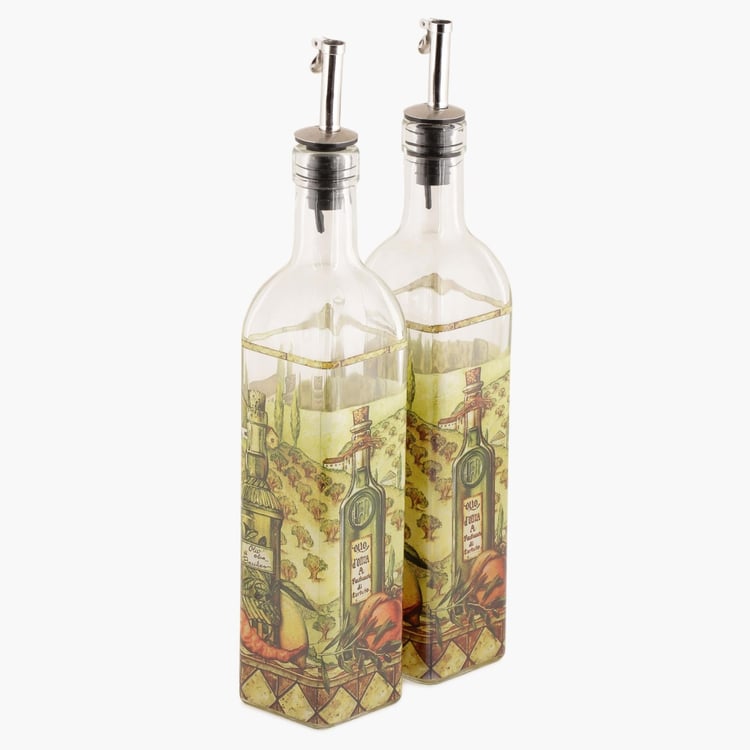 Drizzle Oil/Vinegar Bottle- Set Of 2 500 ml.