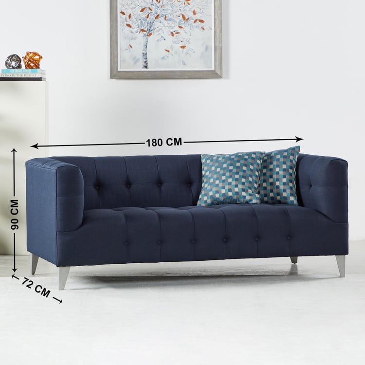 Morgan Fabric 2-Seater Sofa - Blue