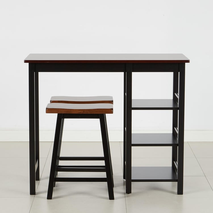 Tampa High Table with Stools - Brown