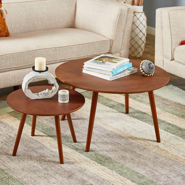 Stafford 2-Piece Coffee Table and End Table Set - Brown