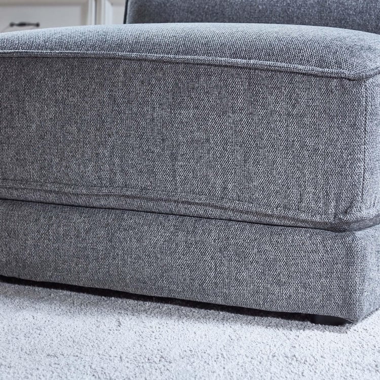 Levin Fabric 1-Seater Armless Sofa - Grey