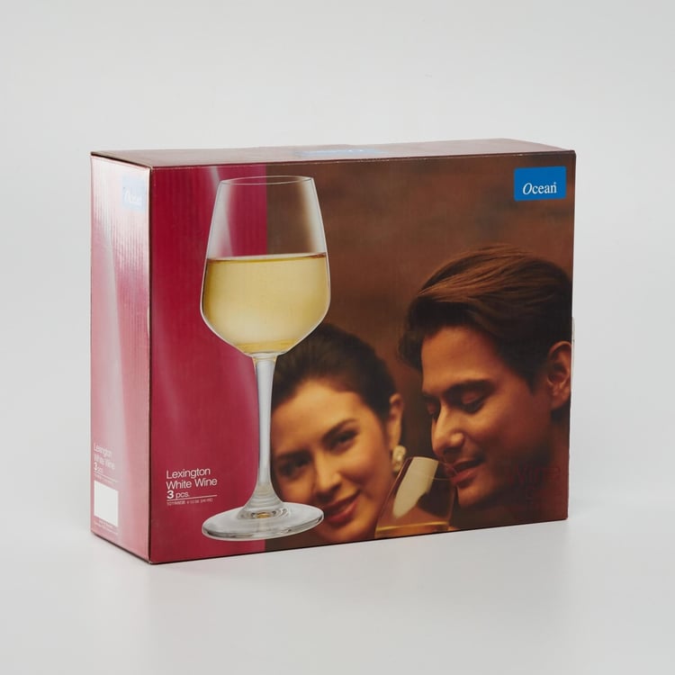 OCEAN 3-piece Lexington White Wine Glass Set - 240 ml