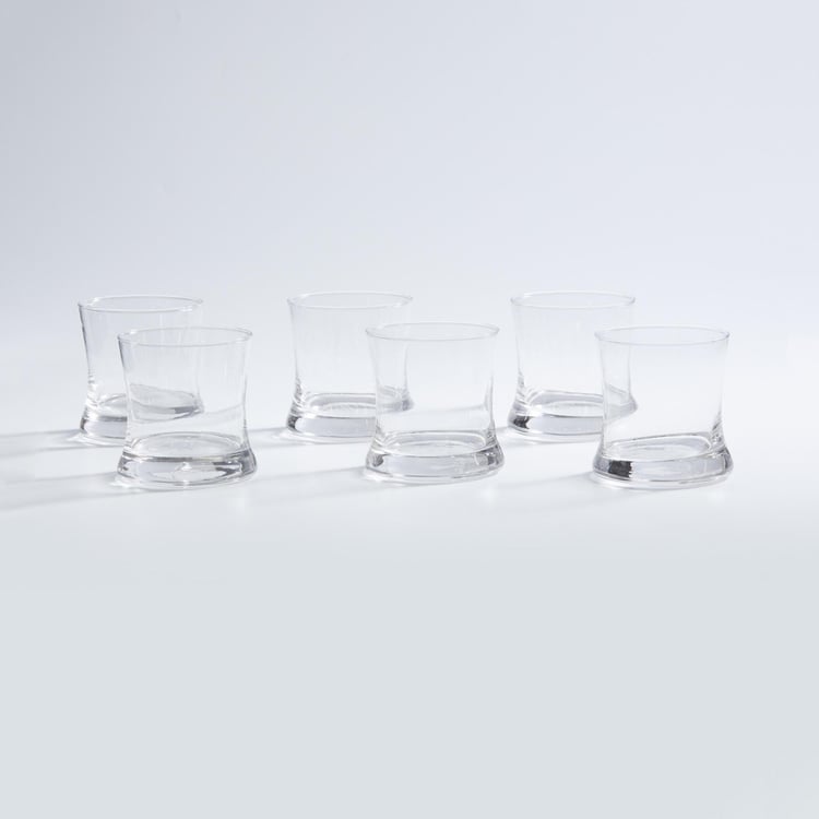 OCEAN 6-piece Round Whiskey Glass set -350 ml