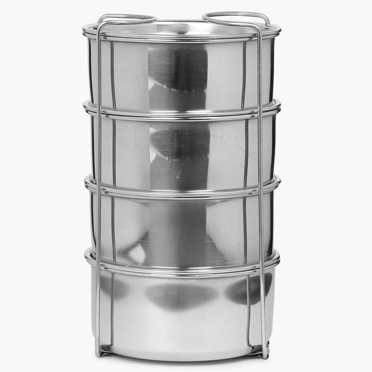 MILTON Tuscani Thermosteel 4 Tier Lunch Box