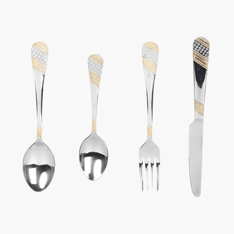 FNS Imperio Stainless Steel Cutlery Set-Set Of 34 Pcs.