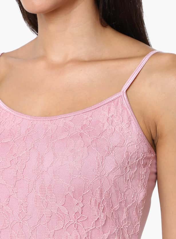 CODE Lace Overlay Cami Top