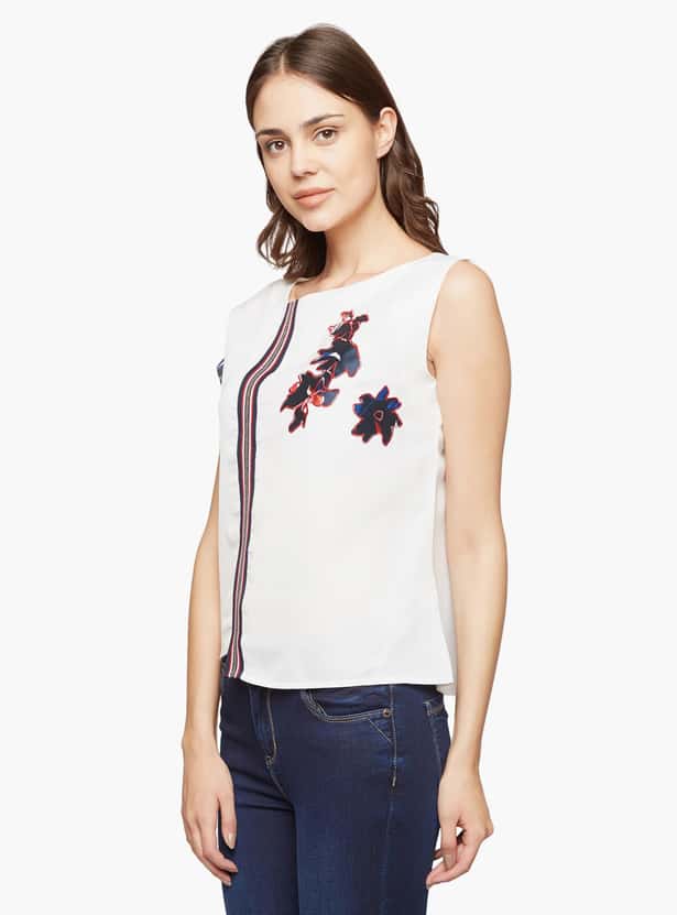 MADAME Women Cap Sleeves T-shirt