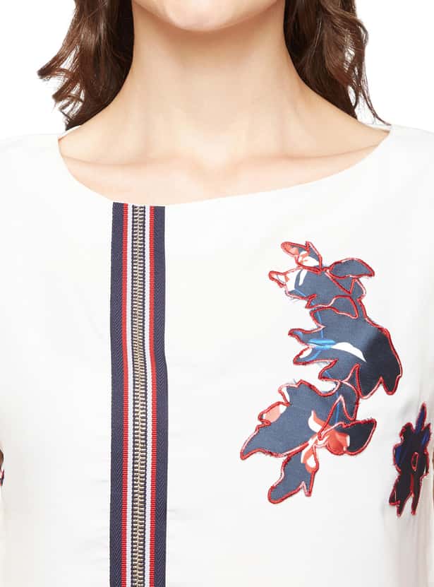MADAME Women Cap Sleeves T-shirt