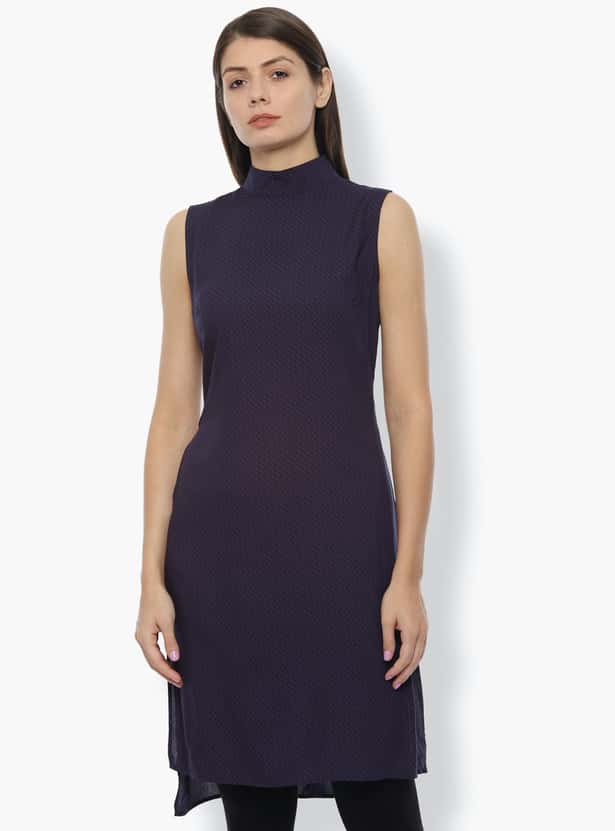 VAN HEUSEN Women Printed Sleeveless Straight Tunic