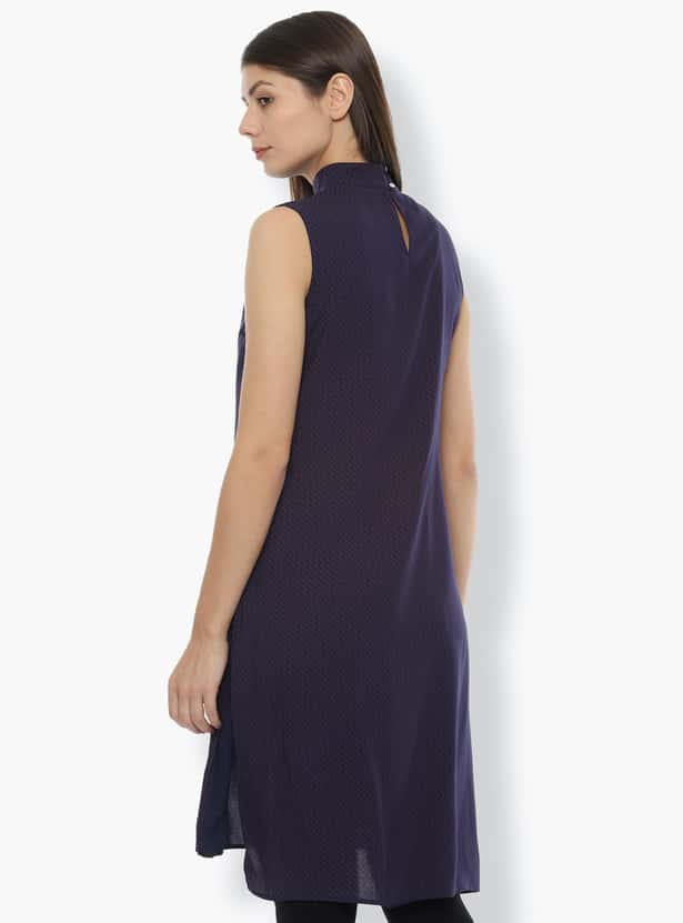 VAN HEUSEN Women Printed Sleeveless Straight Tunic
