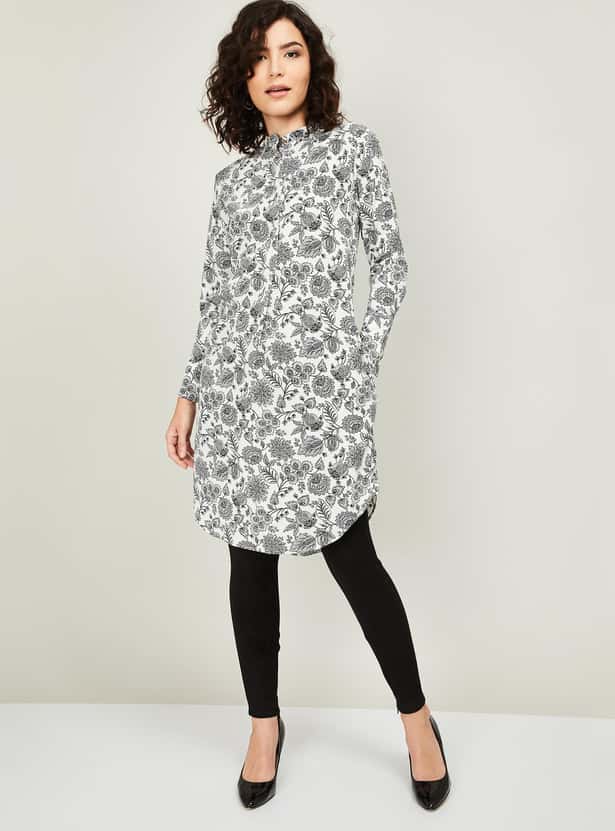 VAN HEUSEN Women Printed Straight Kurta