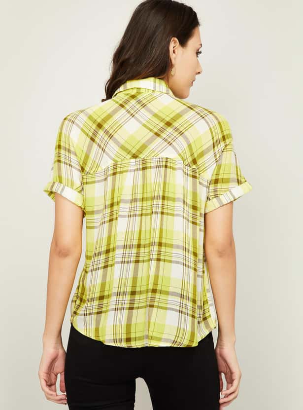 VERO MODA Women Checked Regular Fit Casual Shirt