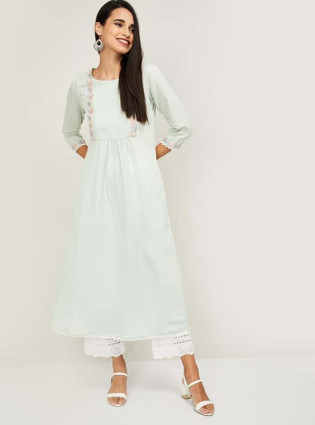 MELANGE Women Printed A-Line Kurta