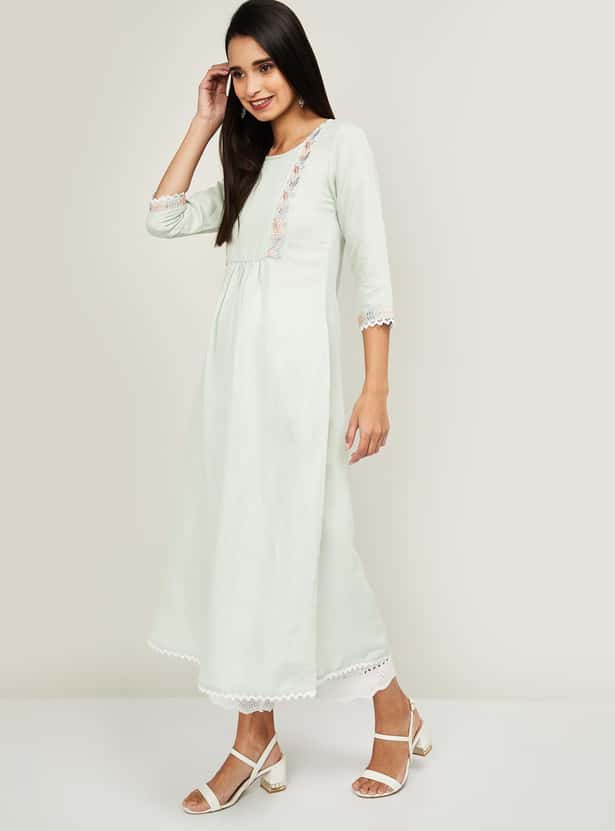 MELANGE Women Printed A-Line Kurta