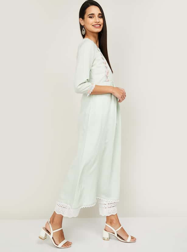 MELANGE Women Printed A-Line Kurta