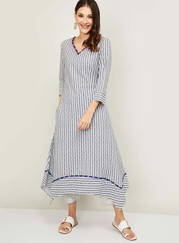 MELANGE Women Printed A-line Kurta