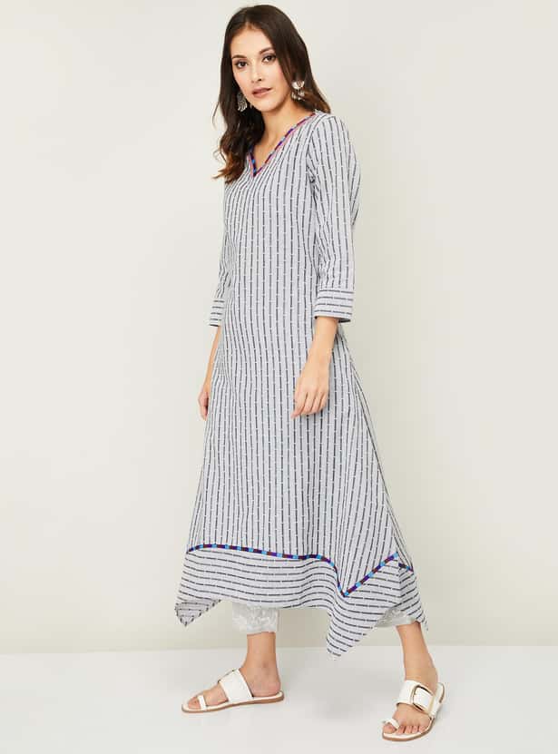 MELANGE Women Printed A-line Kurta