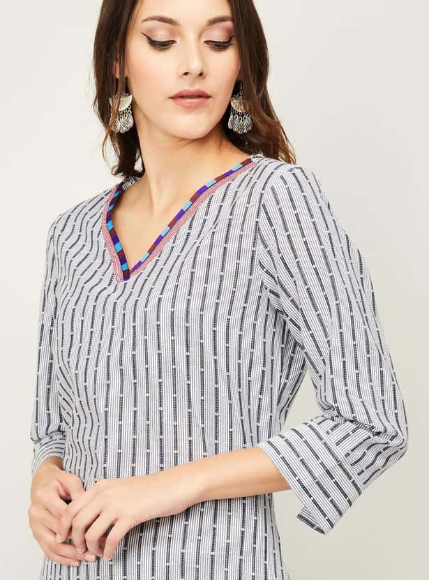 MELANGE Women Printed A-line Kurta